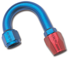 Load image into Gallery viewer, Russell Performance -6 AN Red/Blue 180 Degree Full Flow Hose End (1in Centerline Radius) - Main Product View