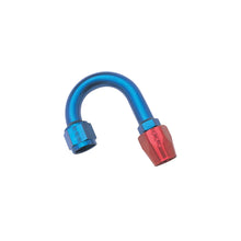 Load image into Gallery viewer, Russell Performance -6 AN Red/Blue 180 Degree Full Flow Hose End (1in Centerline Radius) - Back View