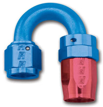 Load image into Gallery viewer, Russell Performance -6 AN Red/Blue 180 Degree Full Flow Swivel Hose End (With 9/16in Radius) - Main Product View