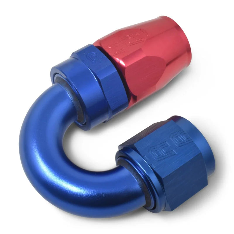 Russell Performance -6 AN Red/Blue 180 Degree Full Flow Swivel Hose End (With 9/16in Radius) - Additional View 7