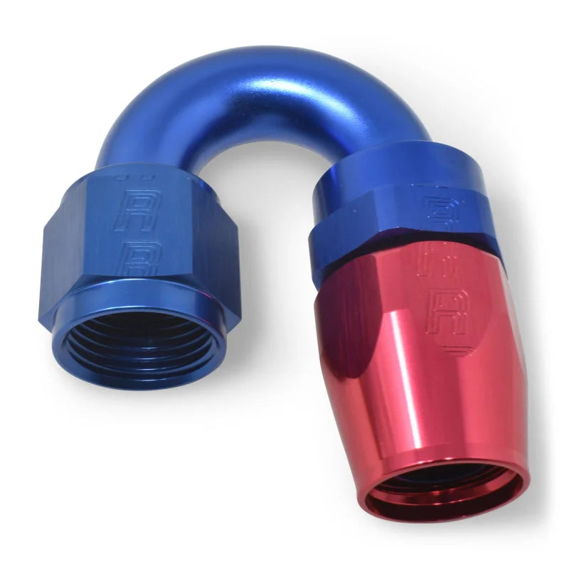 Russell Performance -6 AN Red/Blue 180 Degree Full Flow Swivel Hose End (With 9/16in Radius) - Additional View 8