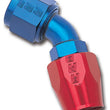 Load image into Gallery viewer, Russell Performance -6 AN Red/Blue 45 Degree Full Flow Hose End - Installation View