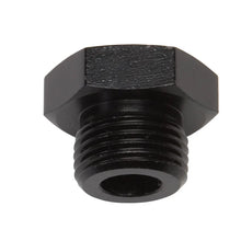 Load image into Gallery viewer, Russell Performance -6 AN Straight Thread Plug (Black) - Main Product View