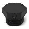 Load image into Gallery viewer, Russell Performance -6 AN Straight Thread Plug (Black) - Back View