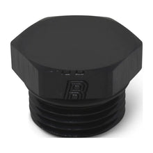 Load image into Gallery viewer, Russell Performance -6 AN Straight Thread Plug (Black) - Back View