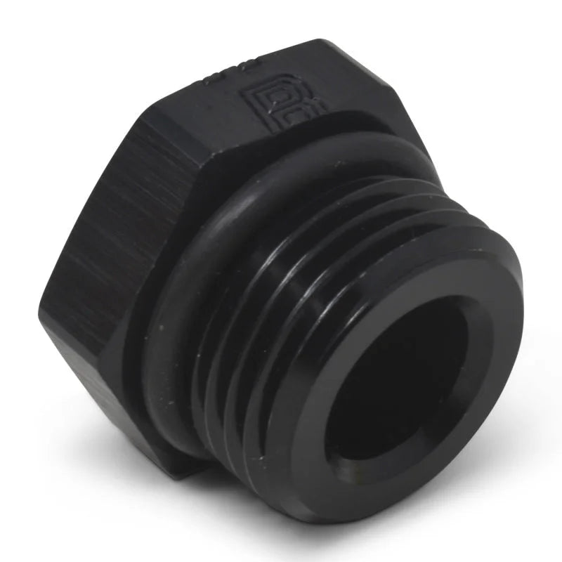 Russell Performance -6 AN Straight Thread Plug (Black) - Installation View