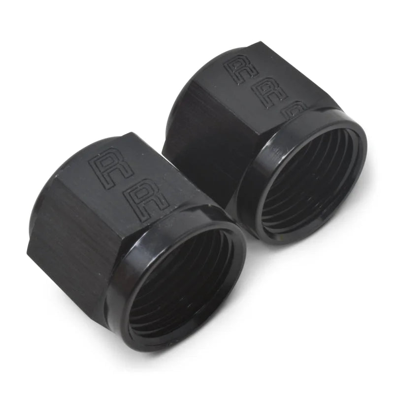Russell Performance -6 AN Tube Nuts 3/8in dia. (Black) (2 pcs.) - Additional View 6