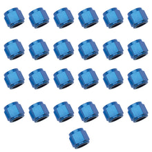 Load image into Gallery viewer, Russell Performance -6 AN Tube Nuts 3/8in dia. (Blue) (25 pcs.) - Main Product View