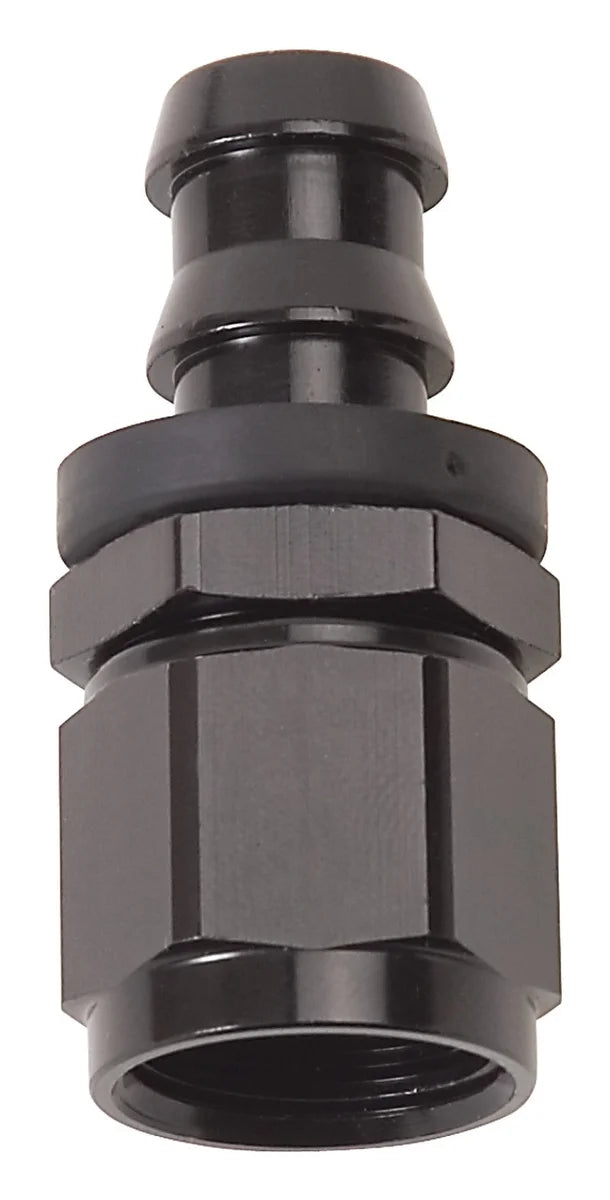 Russell Performance -6 AN Twist-Lok Straight Hose End - Side View