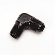 Load image into Gallery viewer, Russell Performance -6 AN to 1/4in NPT 90 Degree Flare to Pipe Adapter (Black) - Additional View 5