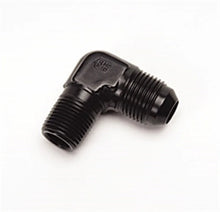 Load image into Gallery viewer, Russell Performance -6 AN to 1/4in NPT 90 Degree Flare to Pipe Adapter (Black) - Additional View 5