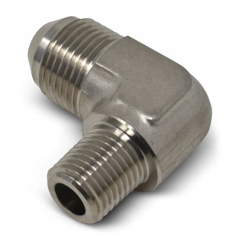 Russell Performance -6 AN to 1/4in NPT 90 Degree Flare to Pipe Adapter (Endura) - Additional View 11