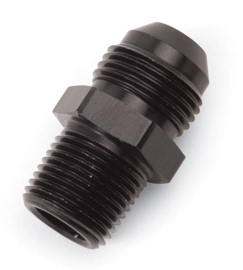 Russell Performance -6 AN to 1/4in NPT Straight Flare to Pipe (Black) - Main Product View