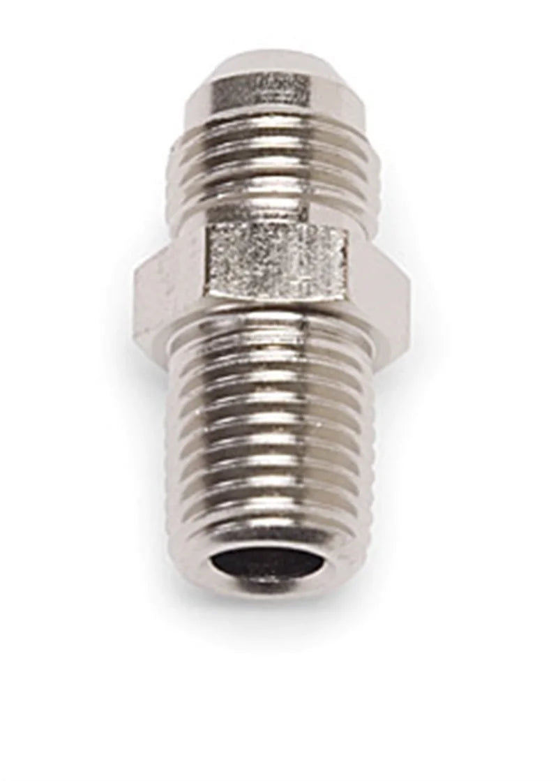 Russell Performance -6 AN to 1/4in NPT Straight Flare to Pipe (Endura) - Side View