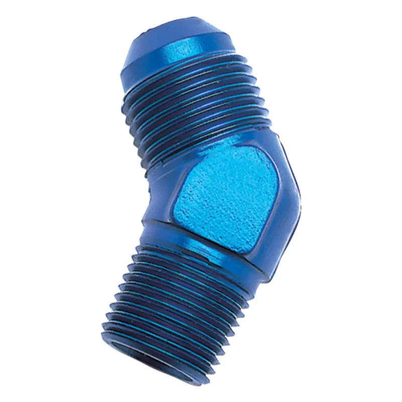 Russell Performance -6 AN to 1/8in NPT 45 Degree Flare to Pipe Adapter - Back View