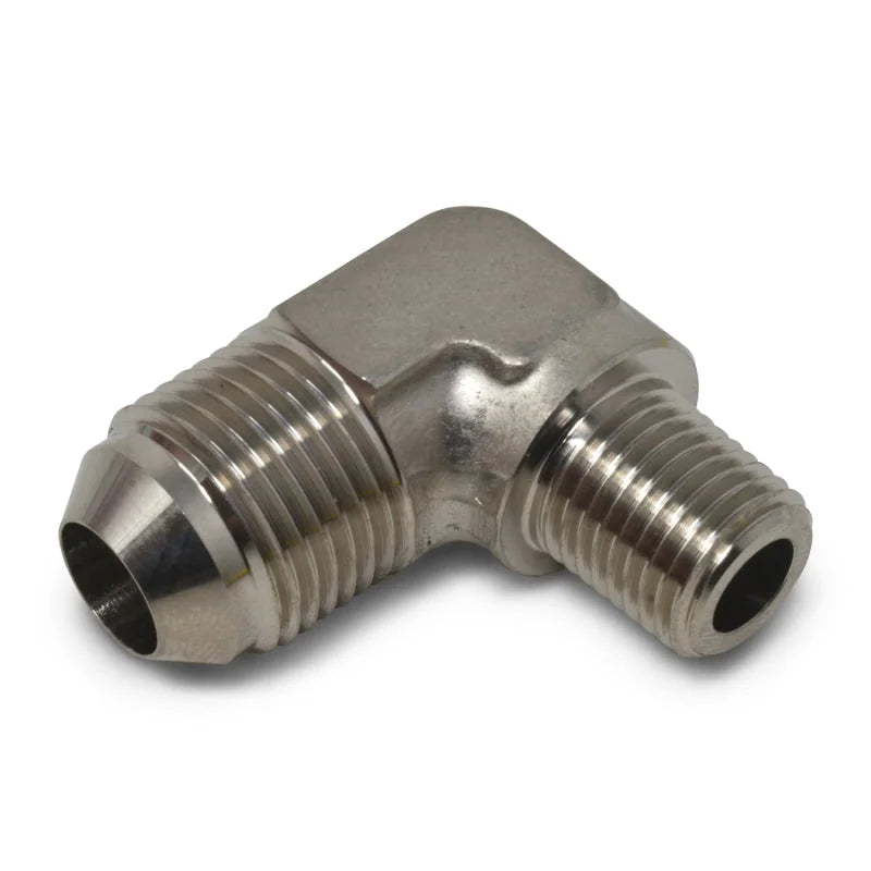 Russell Performance -6 AN to 1/8in NPT 90 Degree Flare to Pipe Adapter (Endura) - Additional View 7