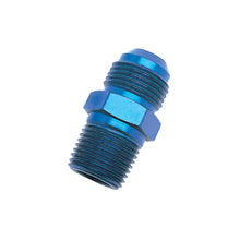 Load image into Gallery viewer, Russell Performance -6 AN to 3/8in NPT Straight Flare to Pipe (Blue) - Side View