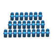 Load image into Gallery viewer, Russell Performance -6 AN to 3/8in NPT Straight Flare to Pipe (Blue) (25 pcs.) - Main Product View