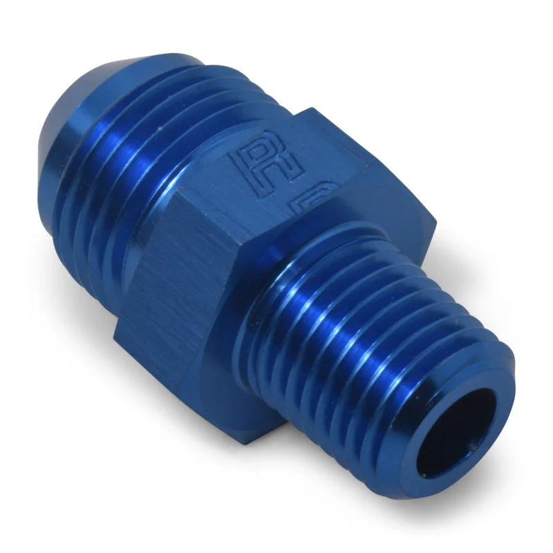 Russell Performance -6 AN to 3/8in NPT Straight Flare to Pipe (Blue) (25 pcs.) - Additional View 7