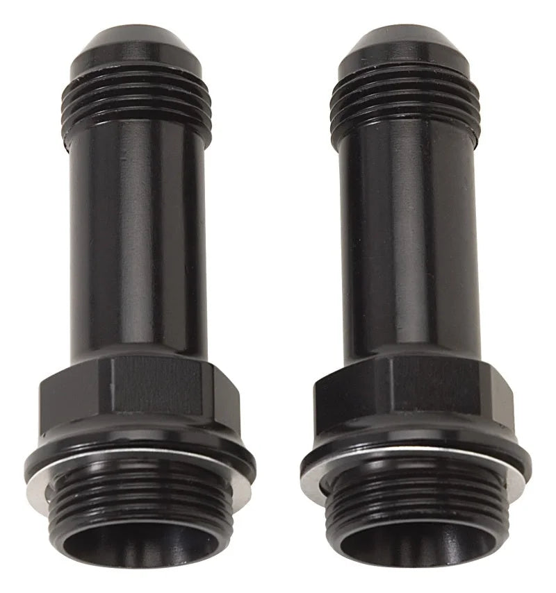Russell Performance 7/8in -20 x -6 AN Male Flare Extended (2 pcs.) (Black) - Main Product View