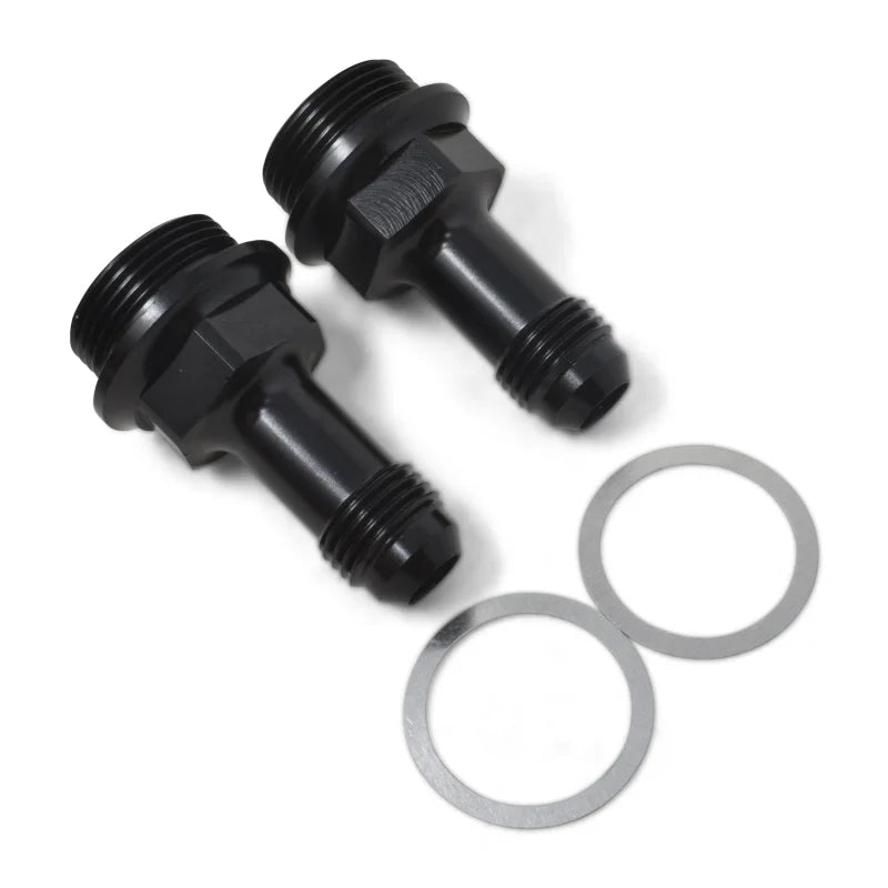 Russell Performance 7/8in -20 x -6 AN Male Flare Extended (2 pcs.) (Black) - Additional View 6