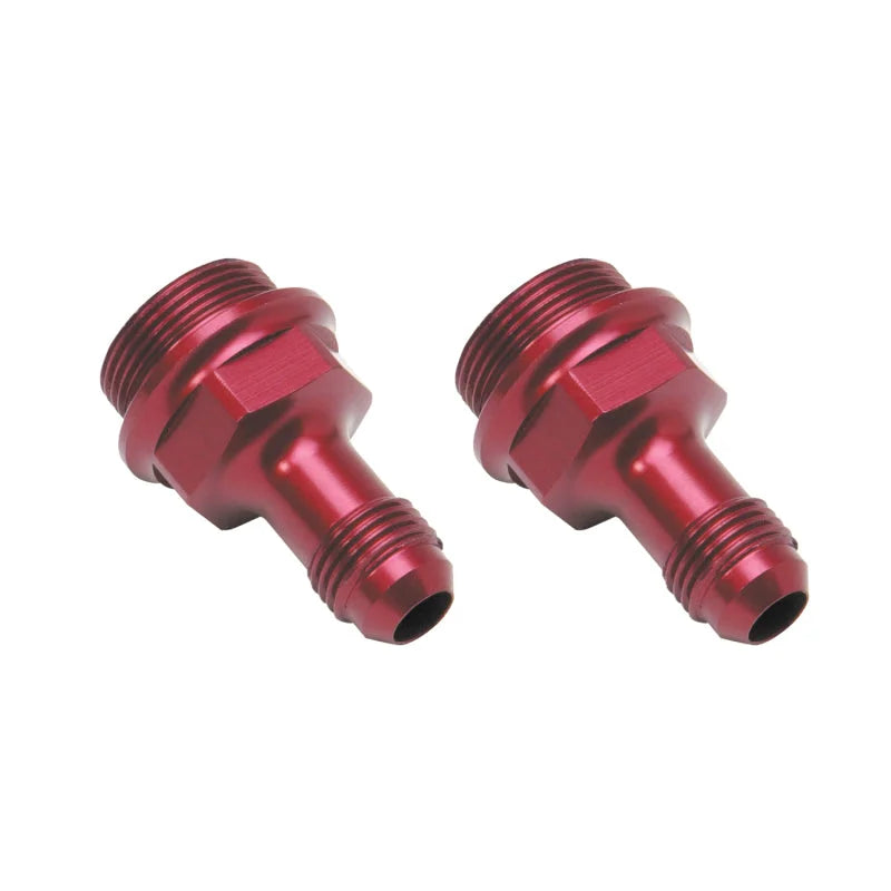 Russell Performance 7/8in -20 x -6 AN Male Flare Extended (2 pcs.) (Red/Blue) - Installation View