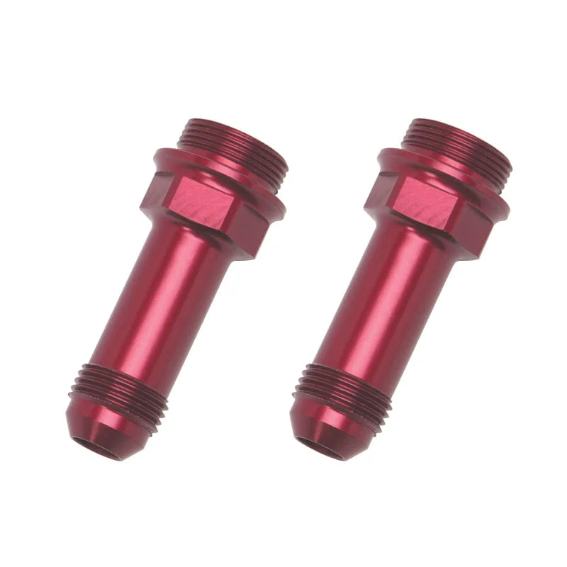 Russell Performance 7/8in -20 x -8 AN Male Flare Extended (2 pcs.) (Red/Blue) - Main Product View