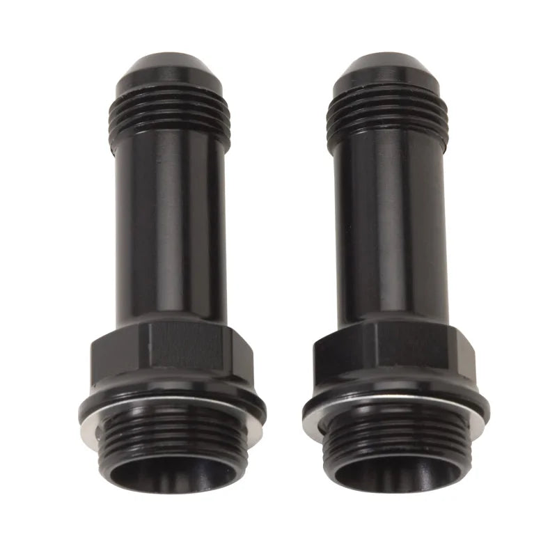 Russell Performance 7/8in -20 x -8 AN Male Flare Extended (2 pcs.) (Red/Blue) - Side View