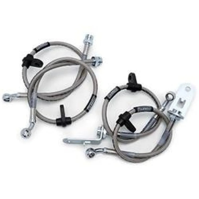 Russell Performance 79-81 Jeep CJ5/CJ7 with 4in lift Brake Line Kit - Side View