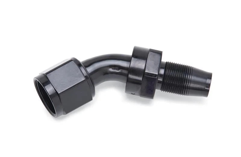 Russell Performance -8 AN 45 Degree Hose End Without Socket - Polished and Black - Main Product View
