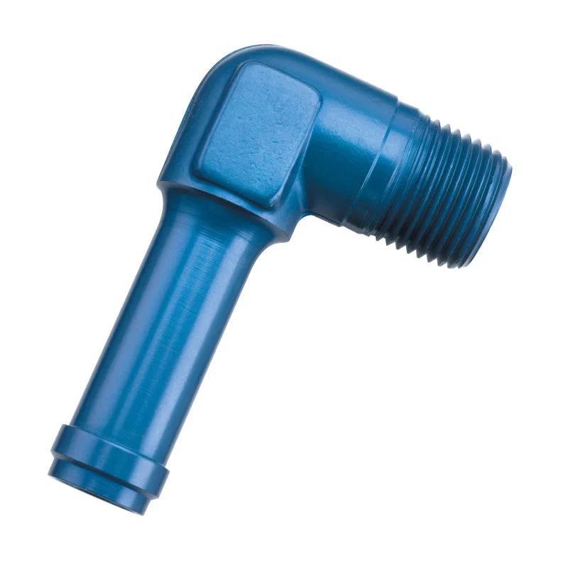 Russell Performance -8 AN 90 Degree 3/8in Pipe to 1/2in Tube Adapter - Main Product View
