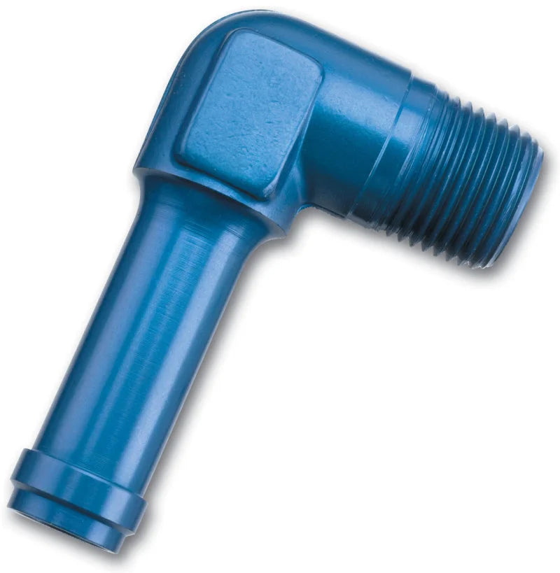 Russell Performance -8 AN 90 Degree 3/8in Pipe to 1/2in Tube Adapter - Side View