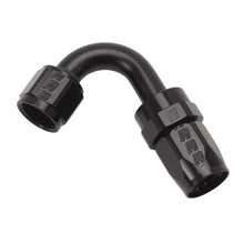 Load image into Gallery viewer, Russell Performance -8 AN Black 120 Degree Full Flow Swivel Hose End - Main Product View