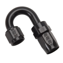 Load image into Gallery viewer, Russell Performance -8 AN Black 180 Degree Full Flow Swivel Hose End - Main Product View