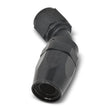 Load image into Gallery viewer, Russell Performance -8 AN Black 45 Degree Full Flow Hose End - Back View