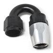 Load image into Gallery viewer, Russell Performance -8 AN Black/Silver 180 Degree Tight Radius Full Flow Swivel Hose End - Additional View 8