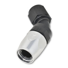 Load image into Gallery viewer, Russell Performance -8 AN Black/Silver 45 Degree Full Flow Hose End - Additional View 7