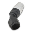 Load image into Gallery viewer, Russell Performance -8 AN Black/Silver 45 Degree Full Flow Hose End - Additional View 8