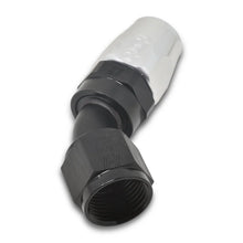 Load image into Gallery viewer, Russell Performance -8 AN Black/Silver 45 Degree Full Flow Hose End - Additional View 8