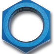 Load image into Gallery viewer, Russell Performance -8 AN Bulkhead Nuts 3/4in -16 Thread Size (Blue) - Main Product View