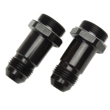 Load image into Gallery viewer, Russell Performance -8 AN Carb Adapter Fittings (2 pcs.) (Black) - Side View
