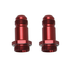 Load image into Gallery viewer, Russell Performance -8 AN Carb Adapter Fittings (2 pcs.) (Red) - Back View