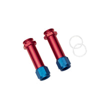 Load image into Gallery viewer, Russell Performance -8 AN Carb Inlet Fittings (2 pcs.) (Red/Blue) - Main Product View