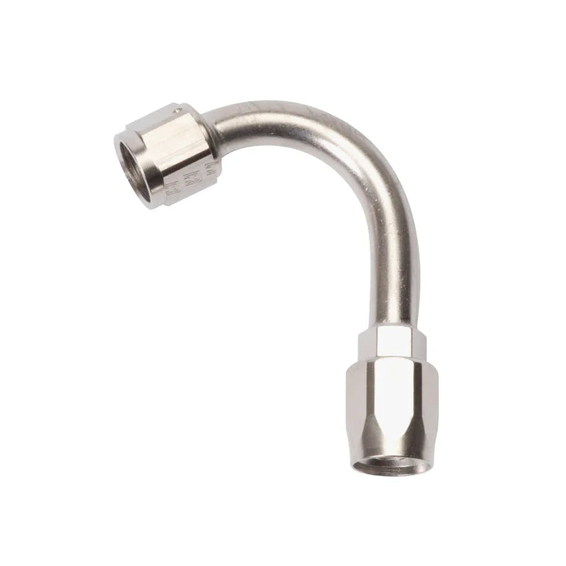 Russell Performance -8 AN Endura 120 Degree Full Flow Hose End (1-1/4in Centerline Radius) - Side View