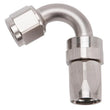Load image into Gallery viewer, Russell Performance -8 AN Endura 120 Degree Full Flow Swivel Hose End (With 3/4in Radius) - Main Product View
