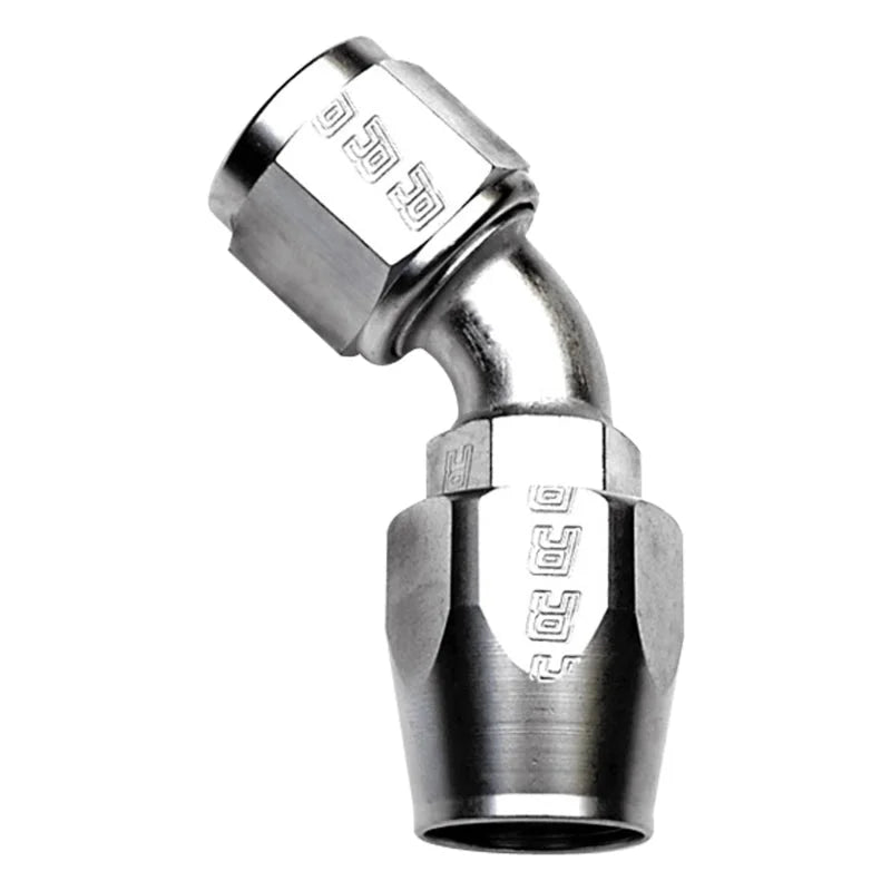 Russell Performance -8 AN Endura 45 Degree Full Flow Hose End - Back View