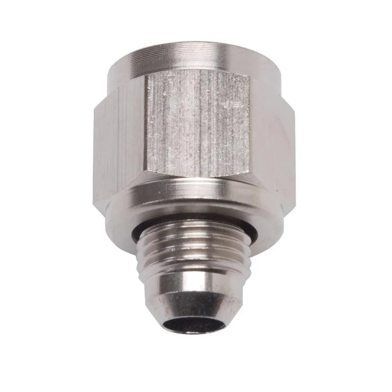 Russell Performance -8 AN Female to -6 AN to Male B-Nut Reducer (Endura) - Side View