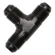 Load image into Gallery viewer, Russell Performance -8 AN Flare Tee Fitting (Black) - Back View