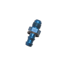 Load image into Gallery viewer, Russell Performance -8 AN Male to 1/2in Barb (Blue) - Side View