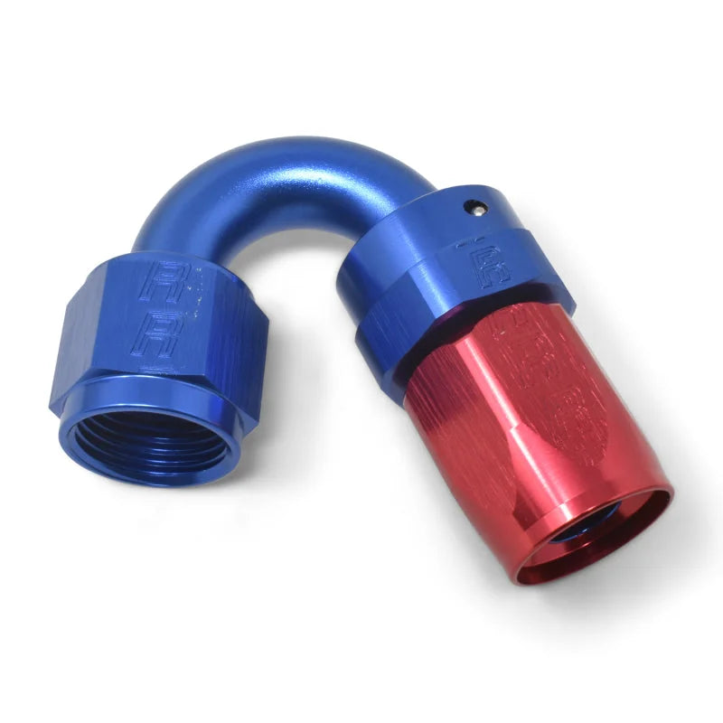 Russell Performance -8 AN Red/Blue 150 Degree Full Flow Swivel Hose End (With 3/4in Radius) - Additional View 8